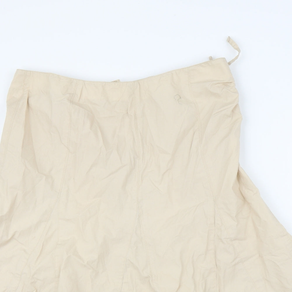 Preworn Womens Beige   Trumpet Skirt Size L