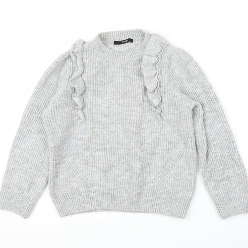 George` Girls Grey   Pullover Jumper Size M
