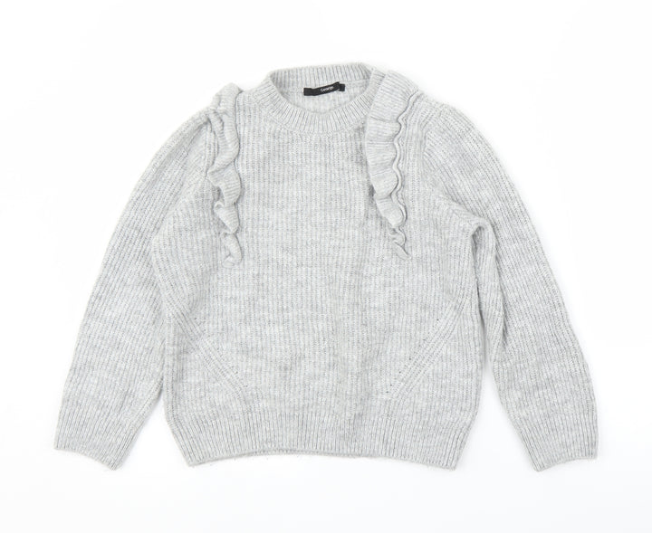 George` Girls Grey   Pullover Jumper Size M