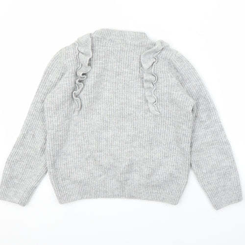 George` Girls Grey   Pullover Jumper Size M