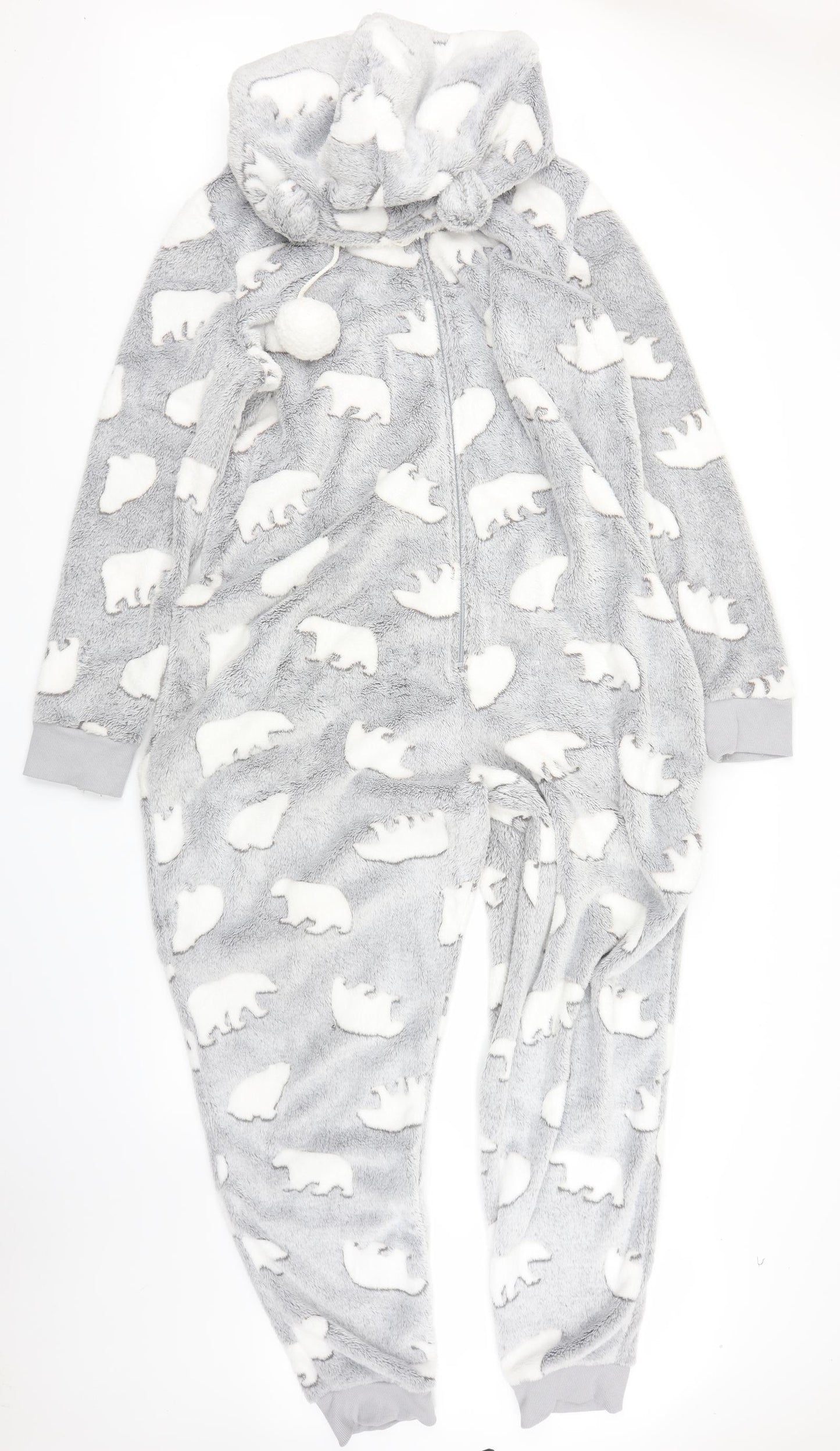 F&F Womens Grey Solid  Chemise One Piece Size XL  - Polar bears