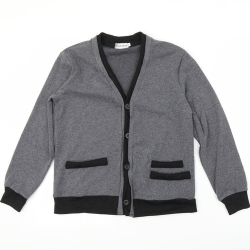 Yuanzhiqian Womens Grey   Cardigan Jumper Size S