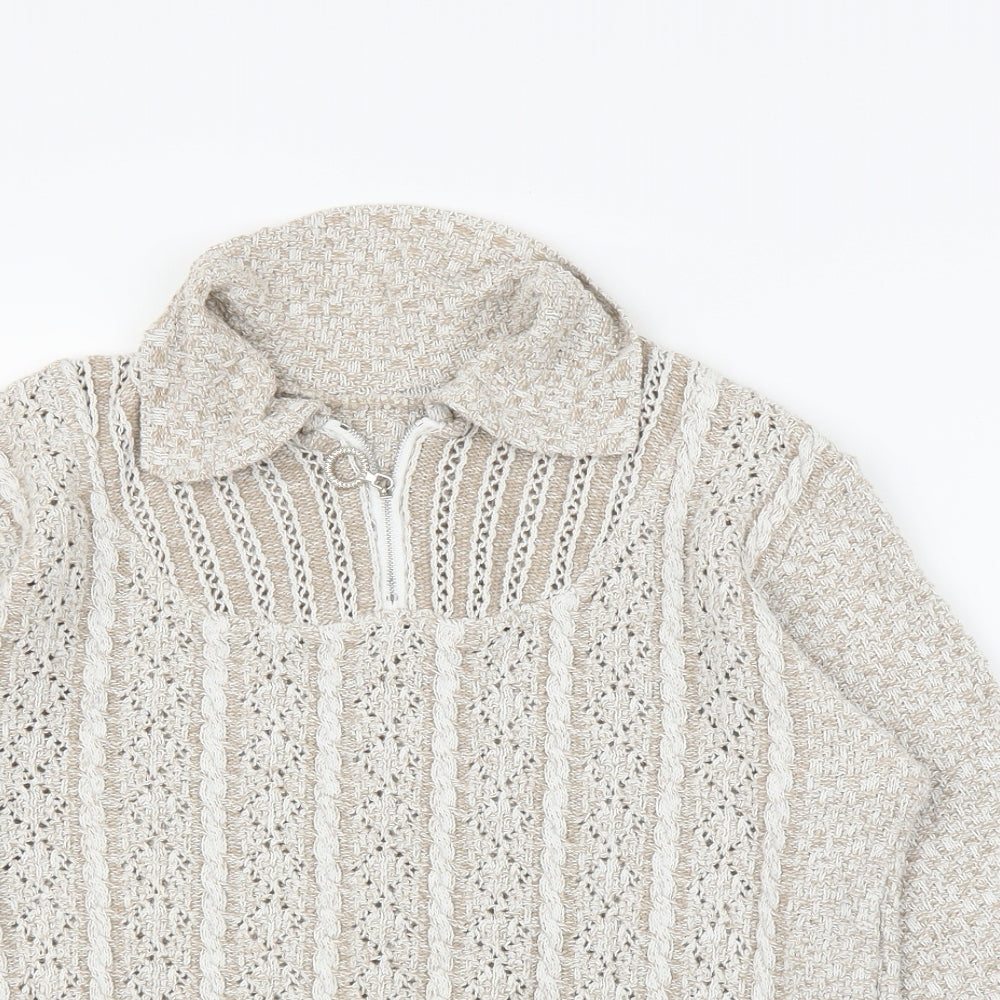 Preworn Womens Beige   Pullover Jumper Size M