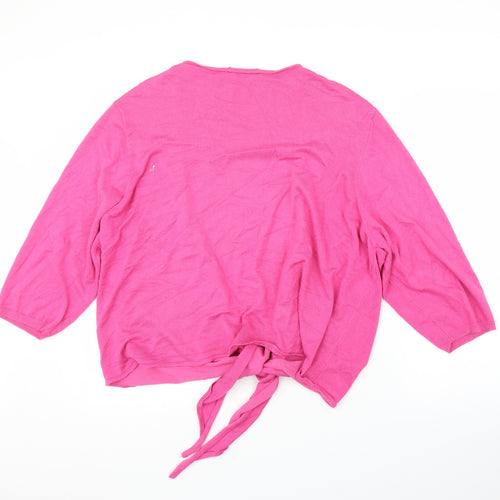 BHS Womens Pink   Cardigan Jumper Size XL