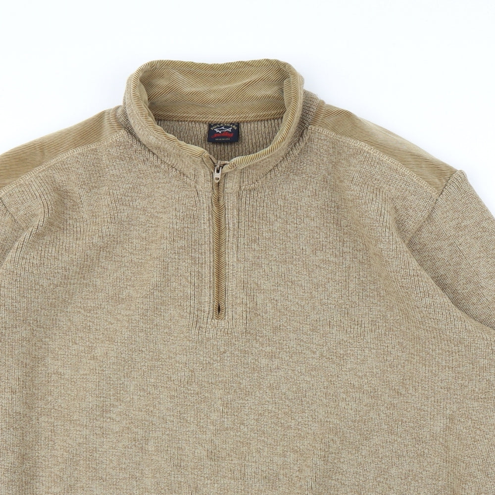 Paul Shark Mens Brown   Pullover Jumper Size XL