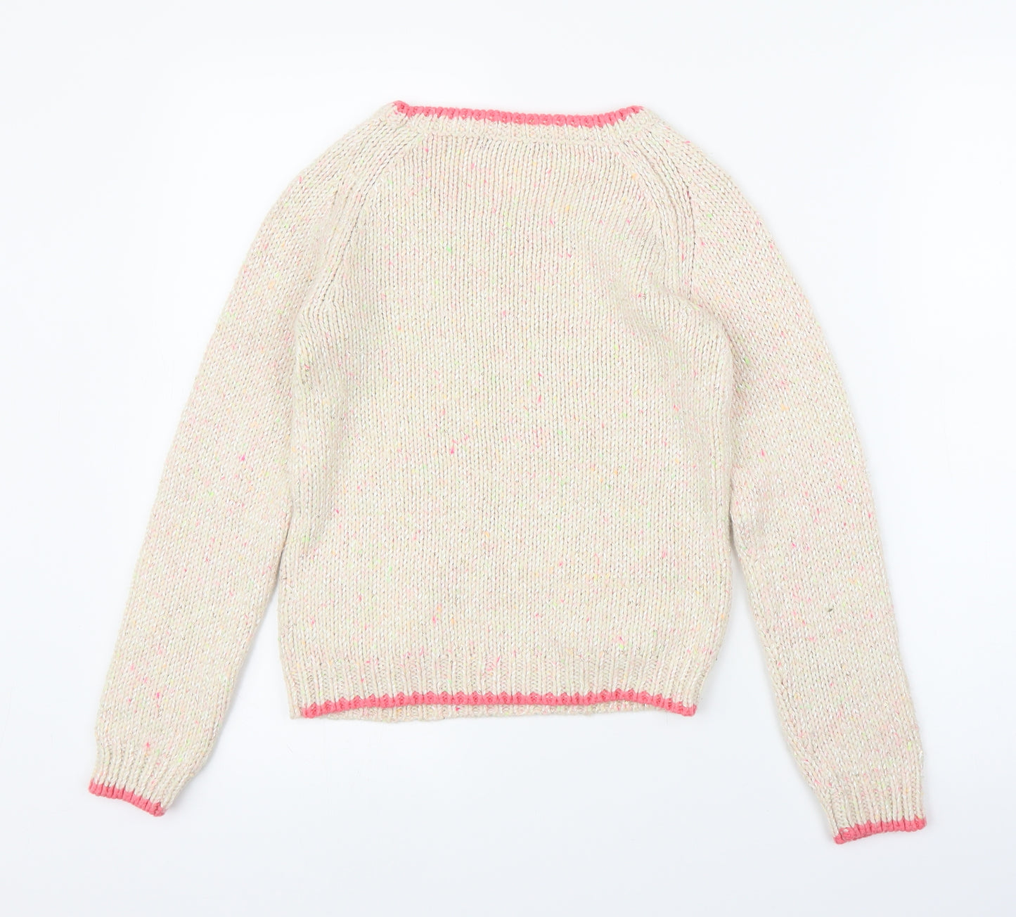 George Girls White   Pullover Jumper Size 10-11 Years