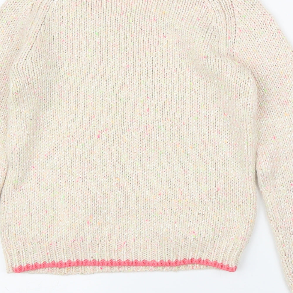 George Girls White   Pullover Jumper Size 10-11 Years