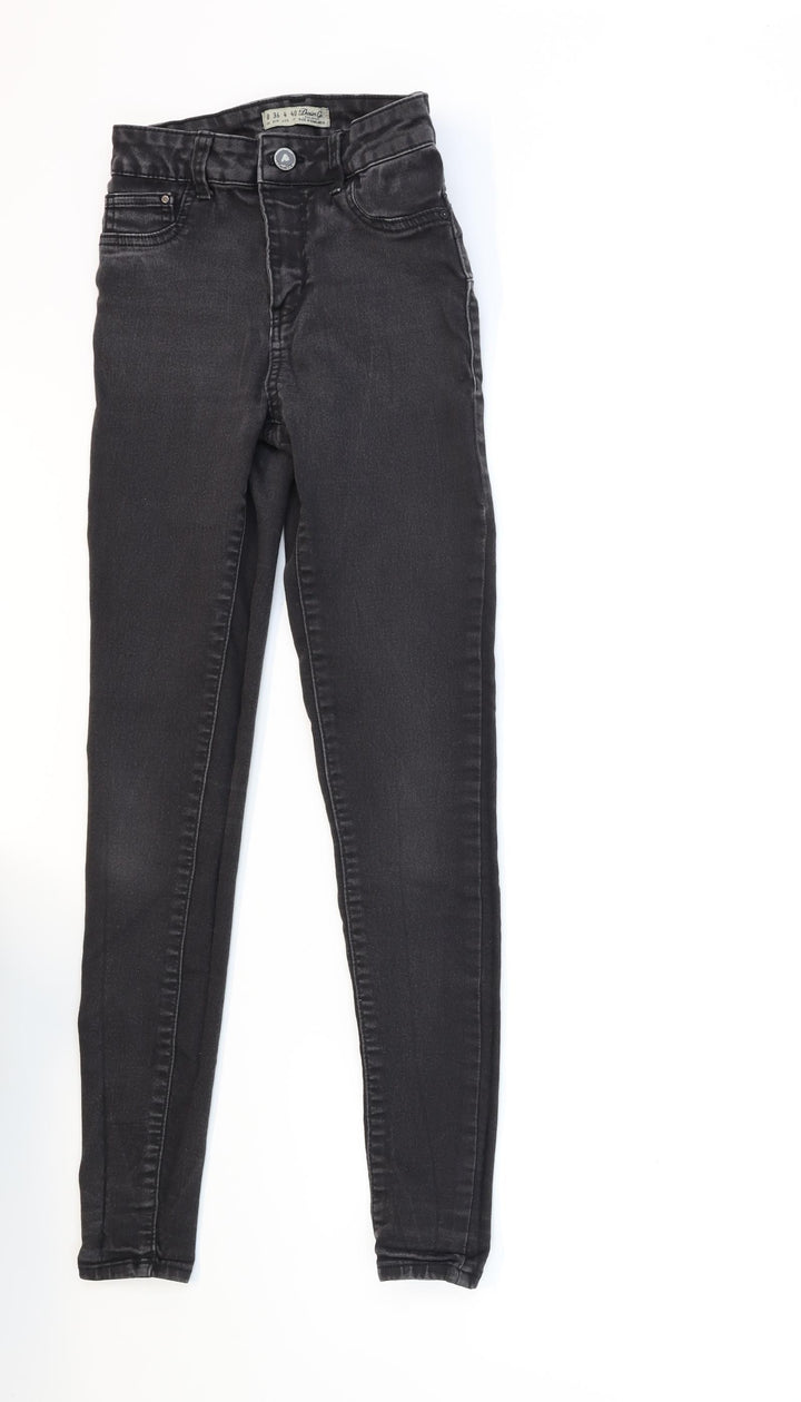 Denim & Co. Womens Black Denim Skinny Jeans Size 8 L27 in