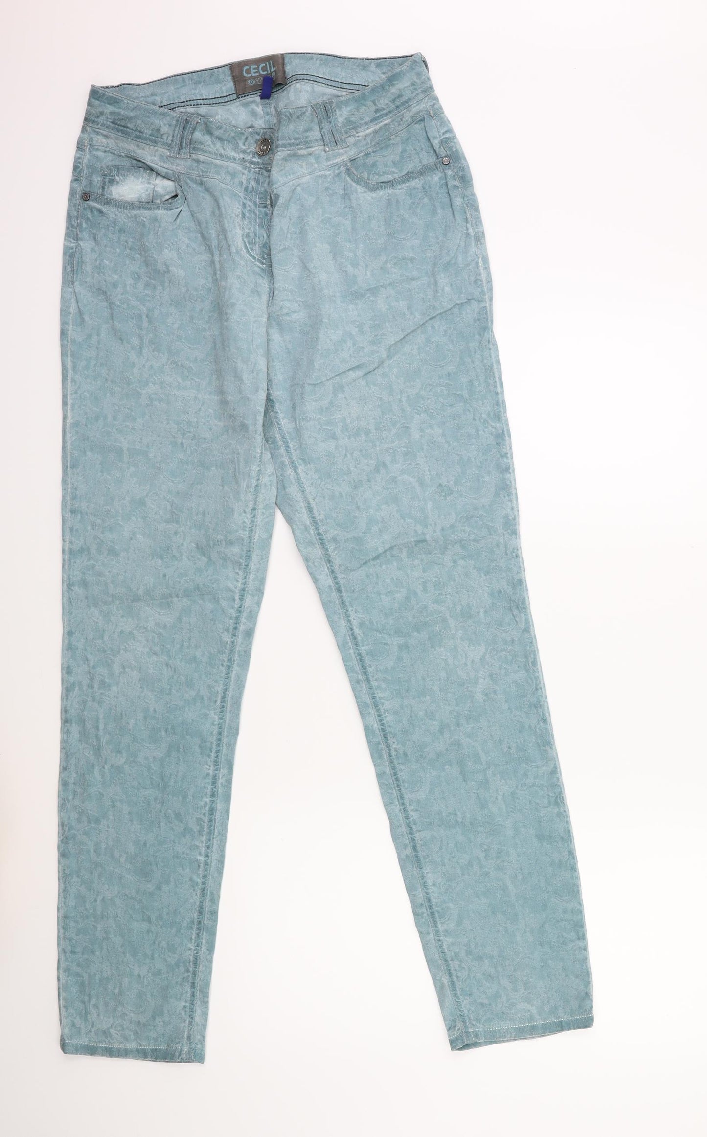 Cecil Womens Blue  Denim Straight Jeans Size 30 in L30 in