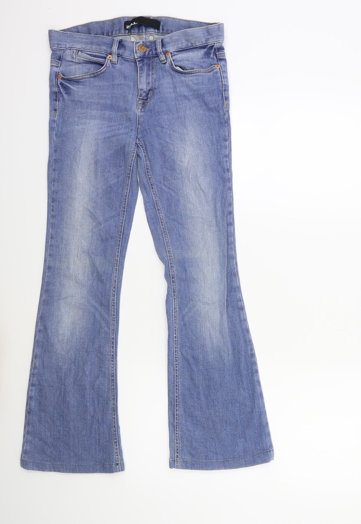 zoul Womens Blue  Denim Flared Jeans Size 27 in L28 in