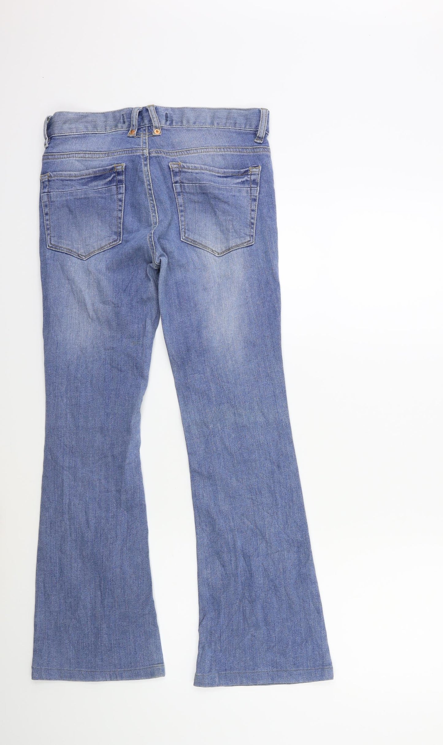zoul Womens Blue  Denim Flared Jeans Size 27 in L28 in