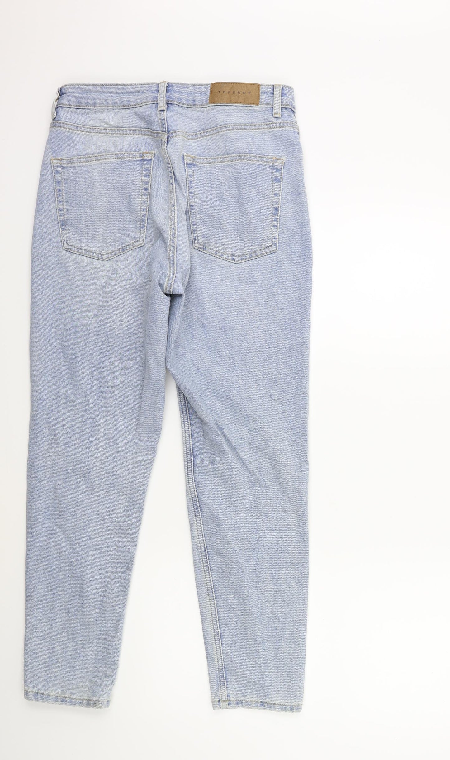 Topshop Womens Blue  Denim Mom Jeans Size 30 in L30 in