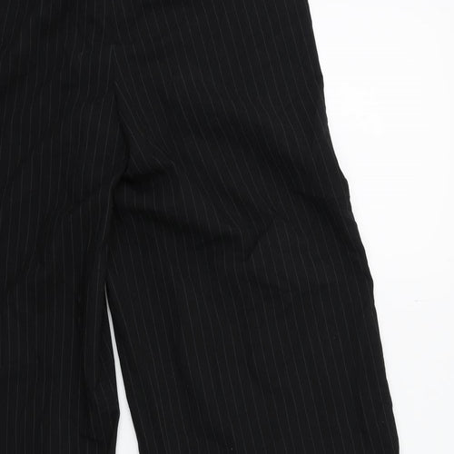 H&M Womens Black Striped  Trousers  Size 32 in L27 in