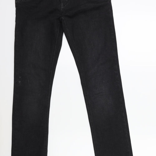 timeszone Womens Black  Denim Skinny Jeans Size 26 in L32 in