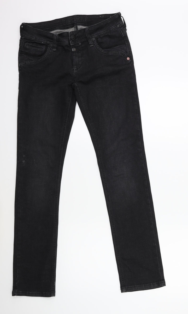 timeszone Womens Black  Denim Skinny Jeans Size 26 in L32 in