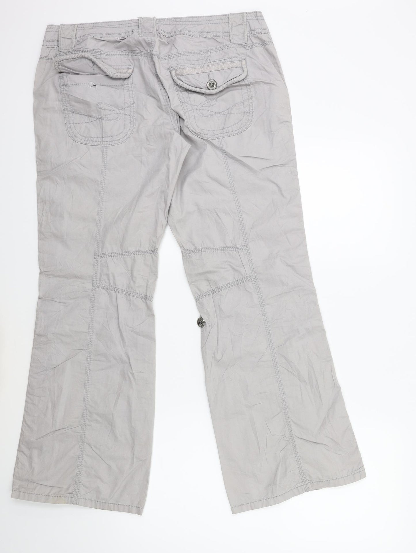edc by Esprit Womens Grey   Cargo Trousers Size 42 L28 in