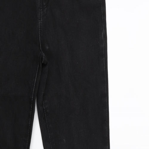 Denim & Co. Womens Black  Denim Skinny Jeans Size 8 L28 in