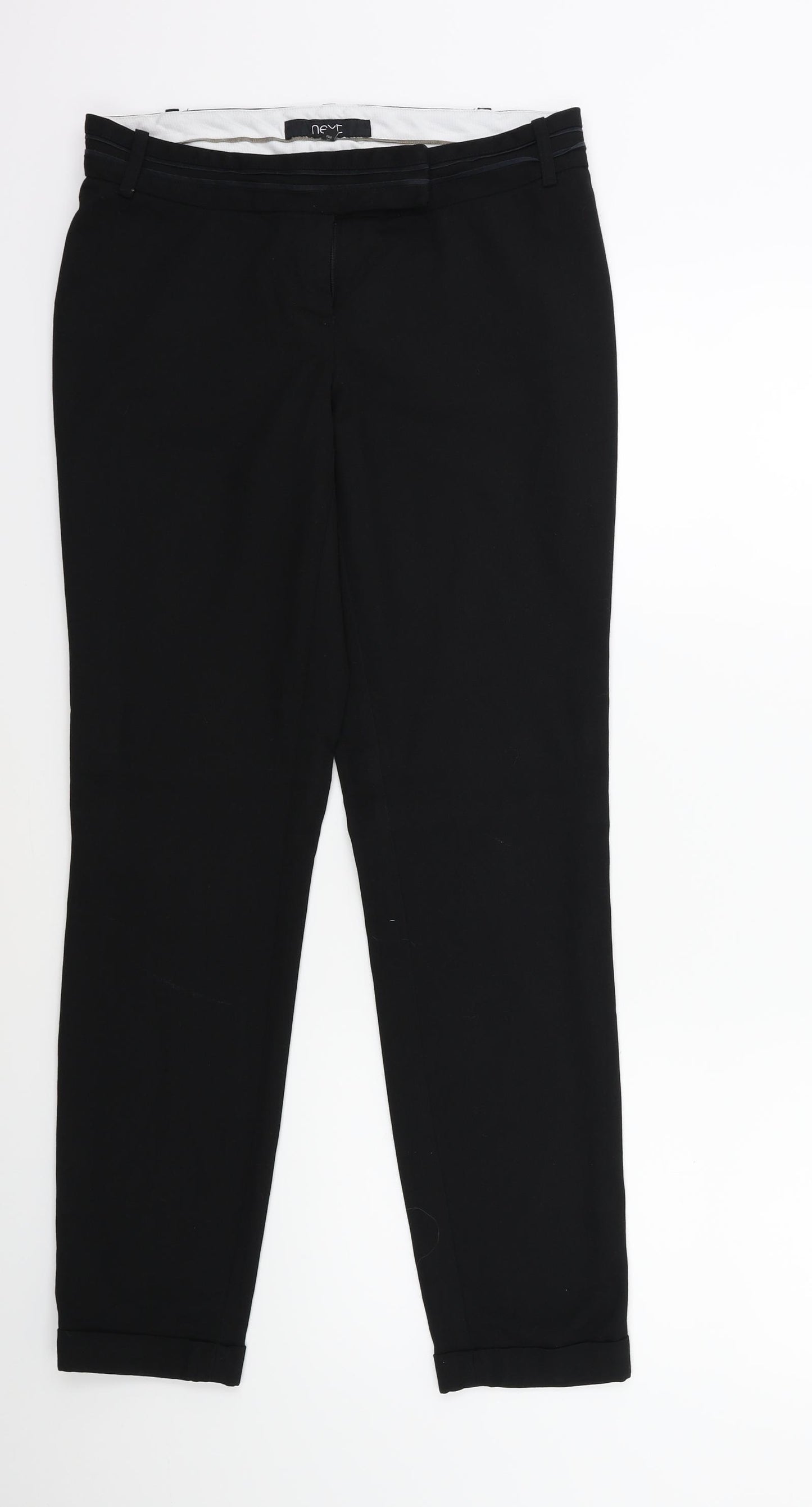 NEXT Womens Black   Trousers  Size 8 L28 in