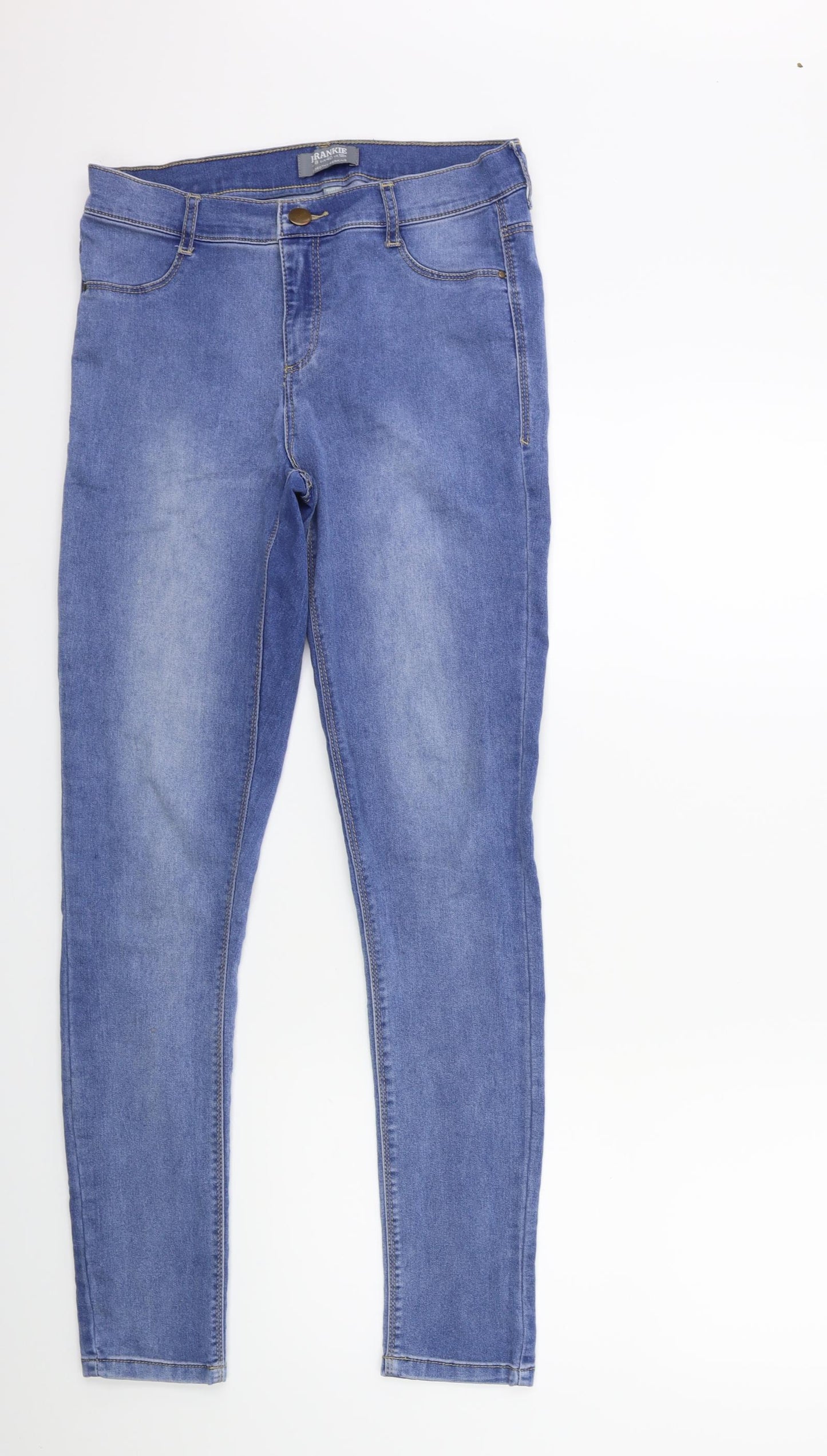 Dorothy Perkins Womens Blue  Denim Skinny Jeans Size 12 L29 in