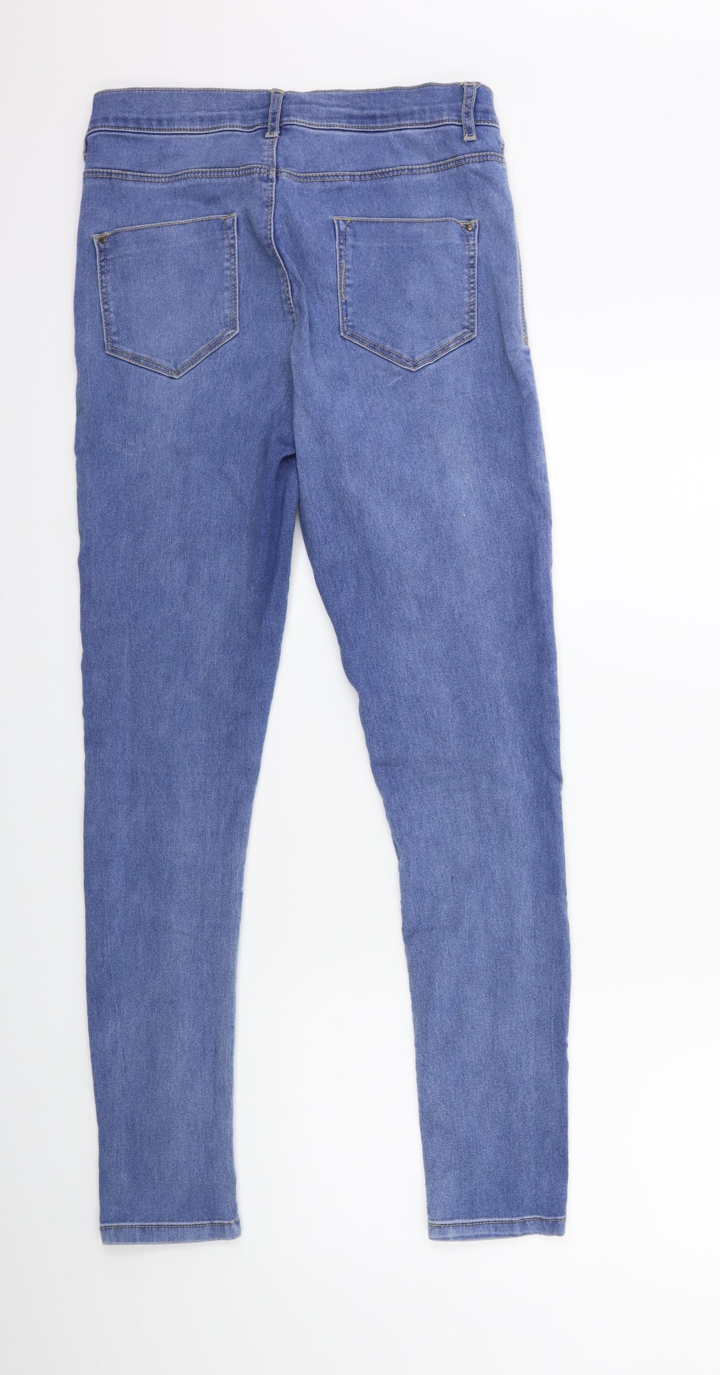 Dorothy Perkins Womens Blue  Denim Skinny Jeans Size 12 L29 in