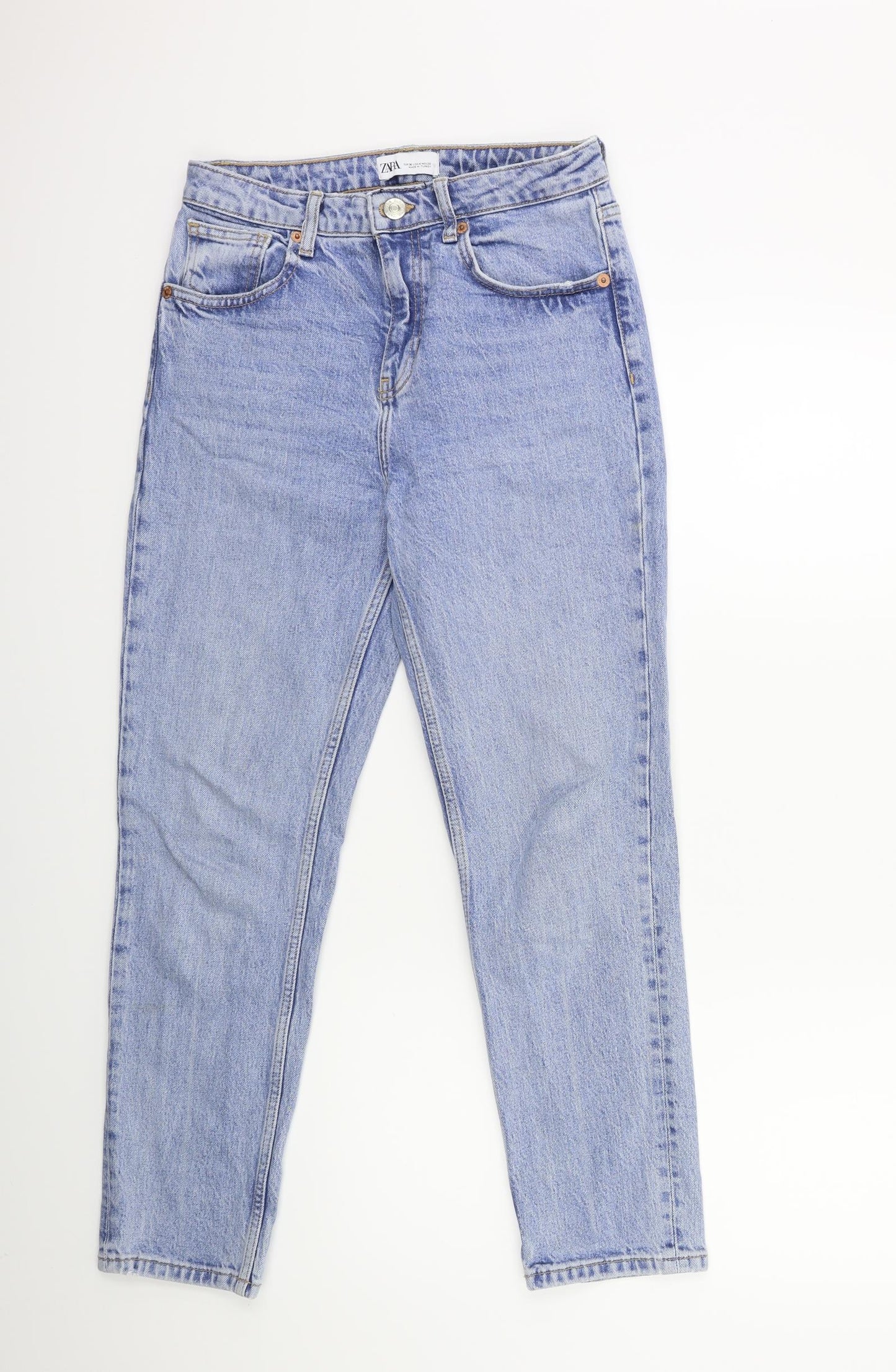 Zara Womens Blue  Denim Skinny Jeans Size 8 L27 in