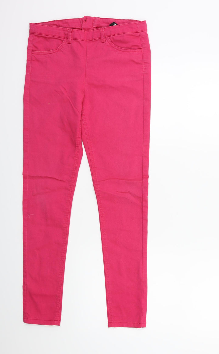 H&M Womens Pink Denim Skinny Jeans Size 10 L27 in