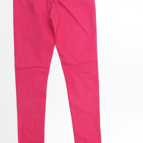 H&M Womens Pink  Denim Skinny Jeans Size 10 L27 in