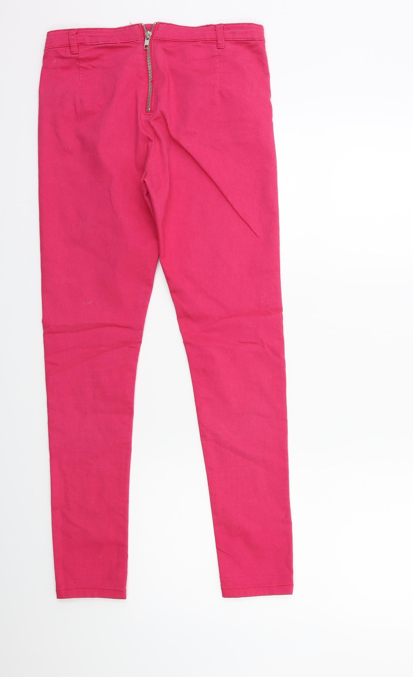 H&M Womens Pink  Denim Skinny Jeans Size 10 L27 in