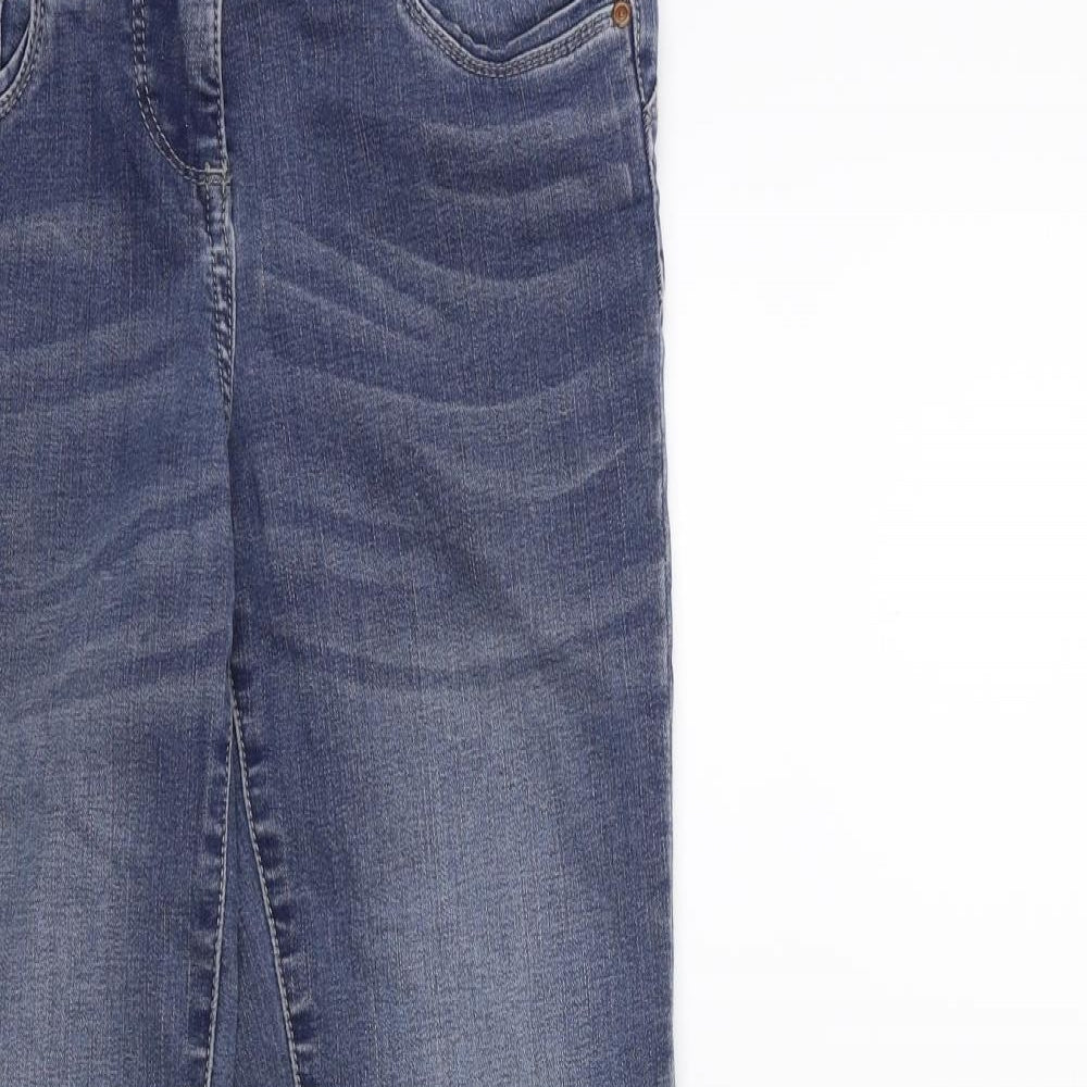 NEXT Womens Blue  Denim Flared Jeans Size 8 L28 in