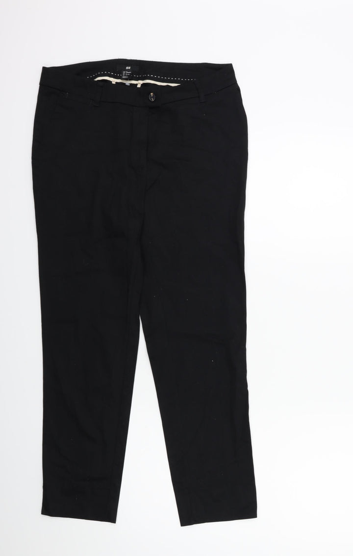 H&M Womens Black   Snow Pants Trousers Size 10 L26 in