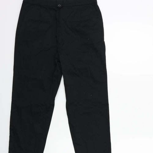 TU Womens Black   Cropped Trousers Size 10 L22.5 in