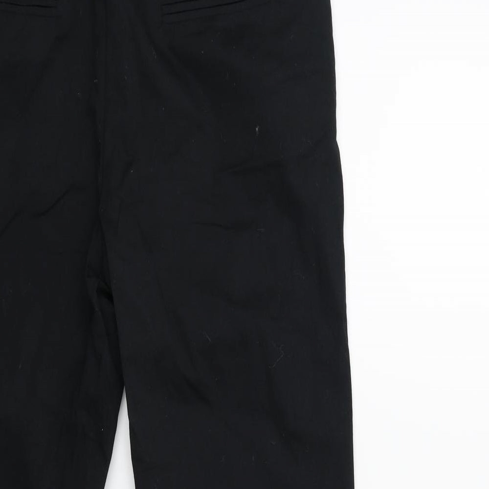 TU Womens Black   Cropped Trousers Size 10 L22.5 in