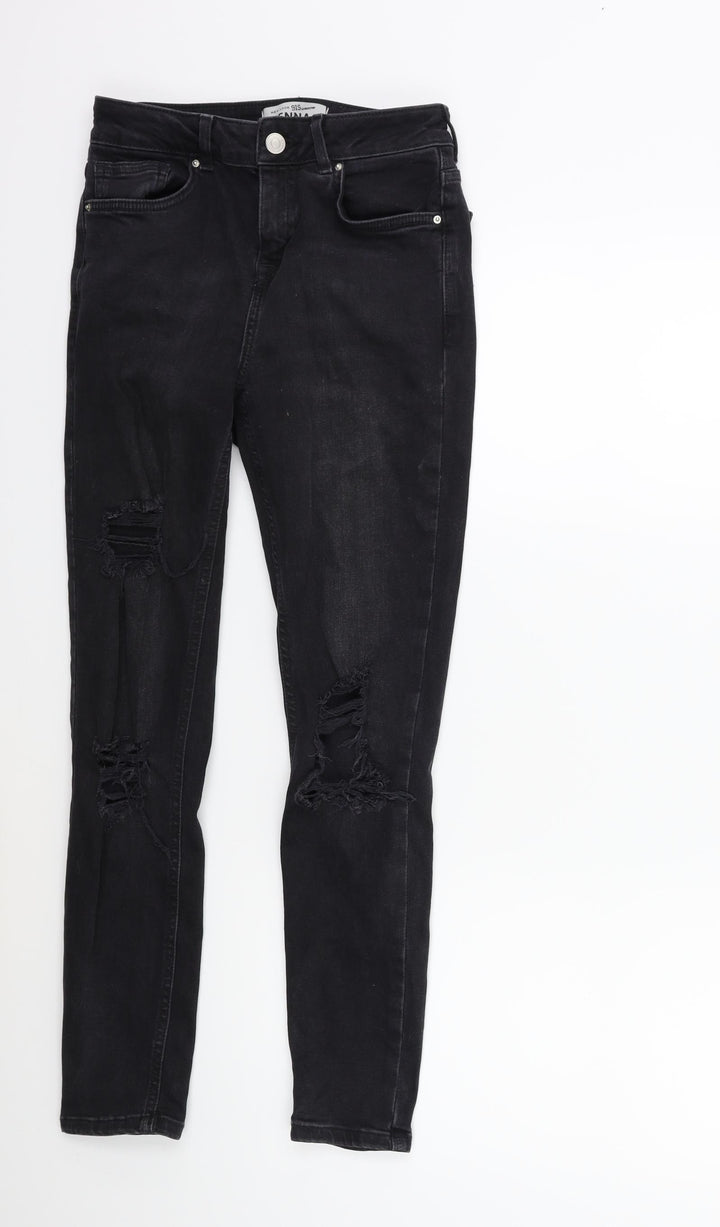 New Look Girls Black  Denim Skinny Jeans Size 13 Years