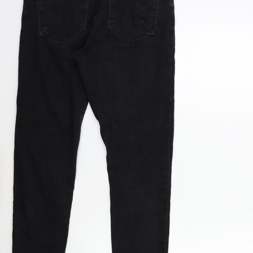 Soon Womens Black  Denim Jegging Jeans Size 12 L28 in