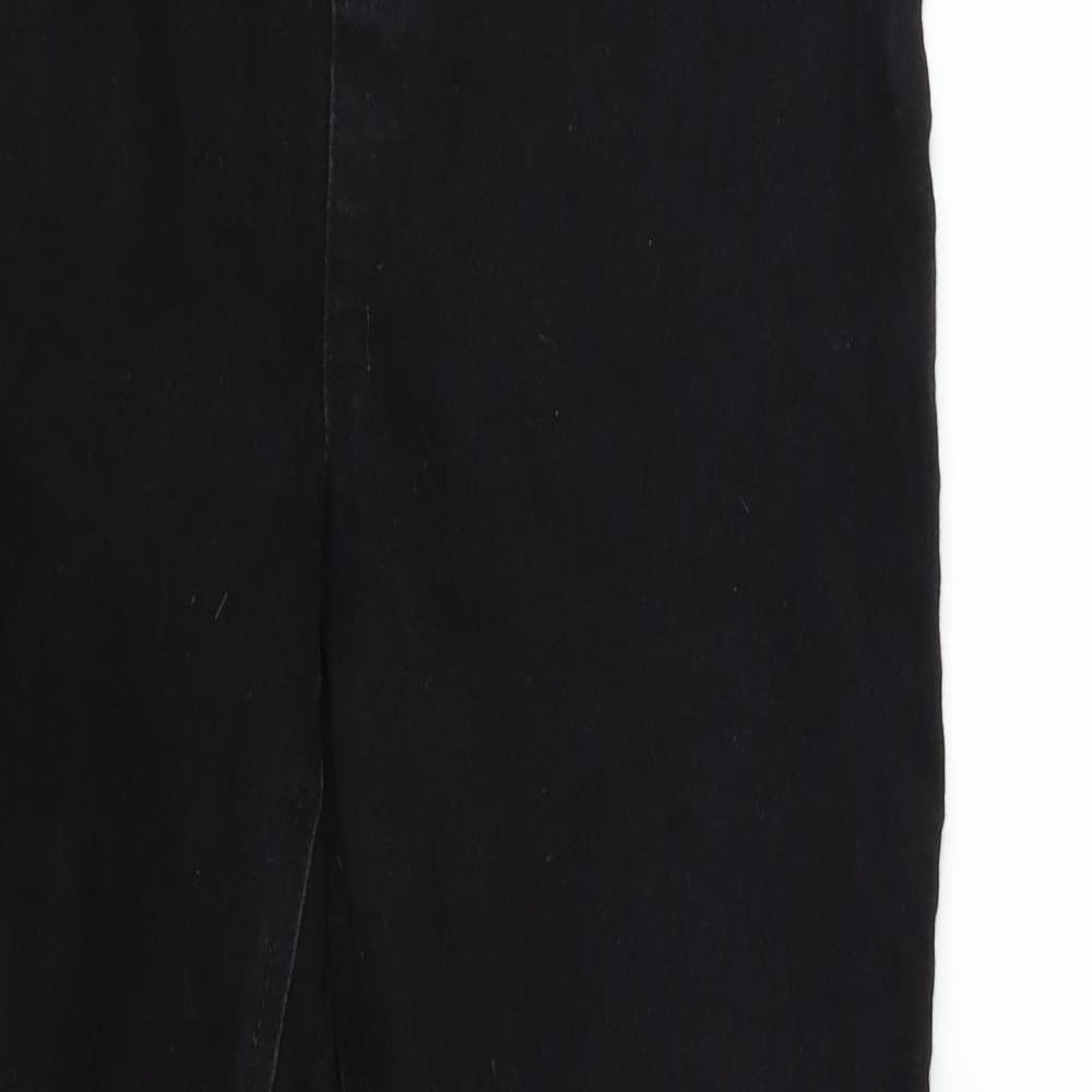 Soon Womens Black  Denim Jegging Jeans Size 12 L28 in