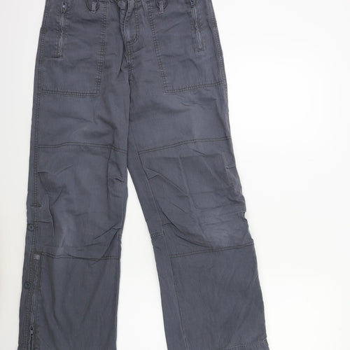 Fat Face Womens Grey   Cargo Trousers Size 12 L30 in