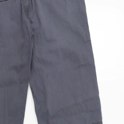 Fat Face Womens Grey   Cargo Trousers Size 12 L30 in