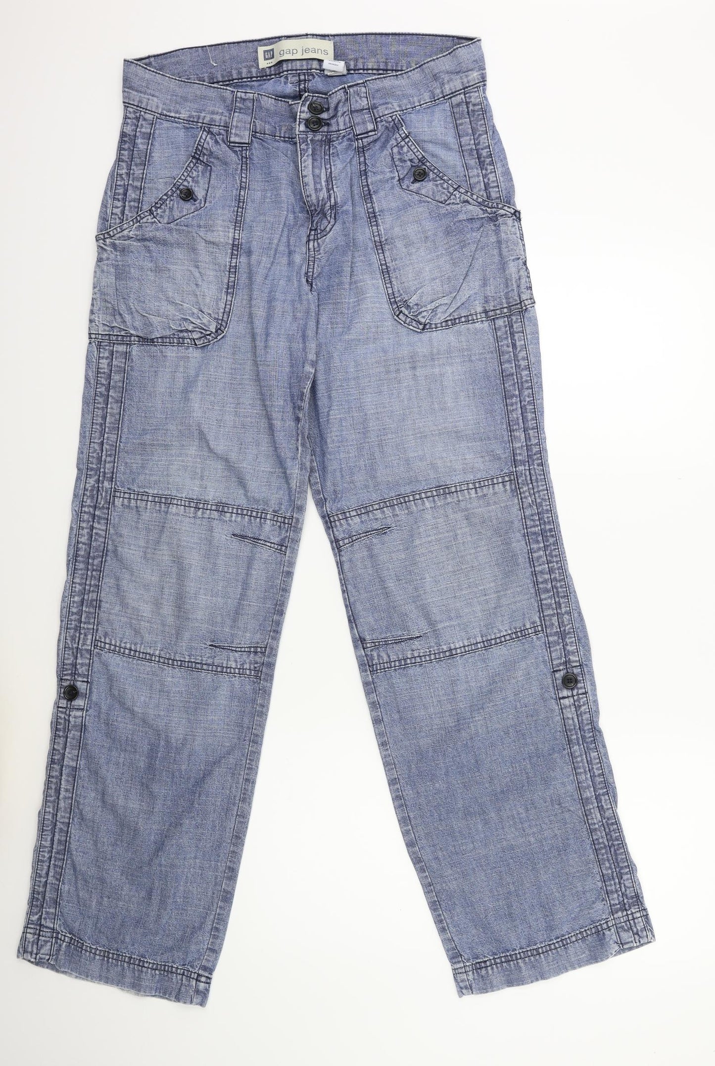 Gap Womens Blue  Denim Straight Jeans Size 12 L31 in