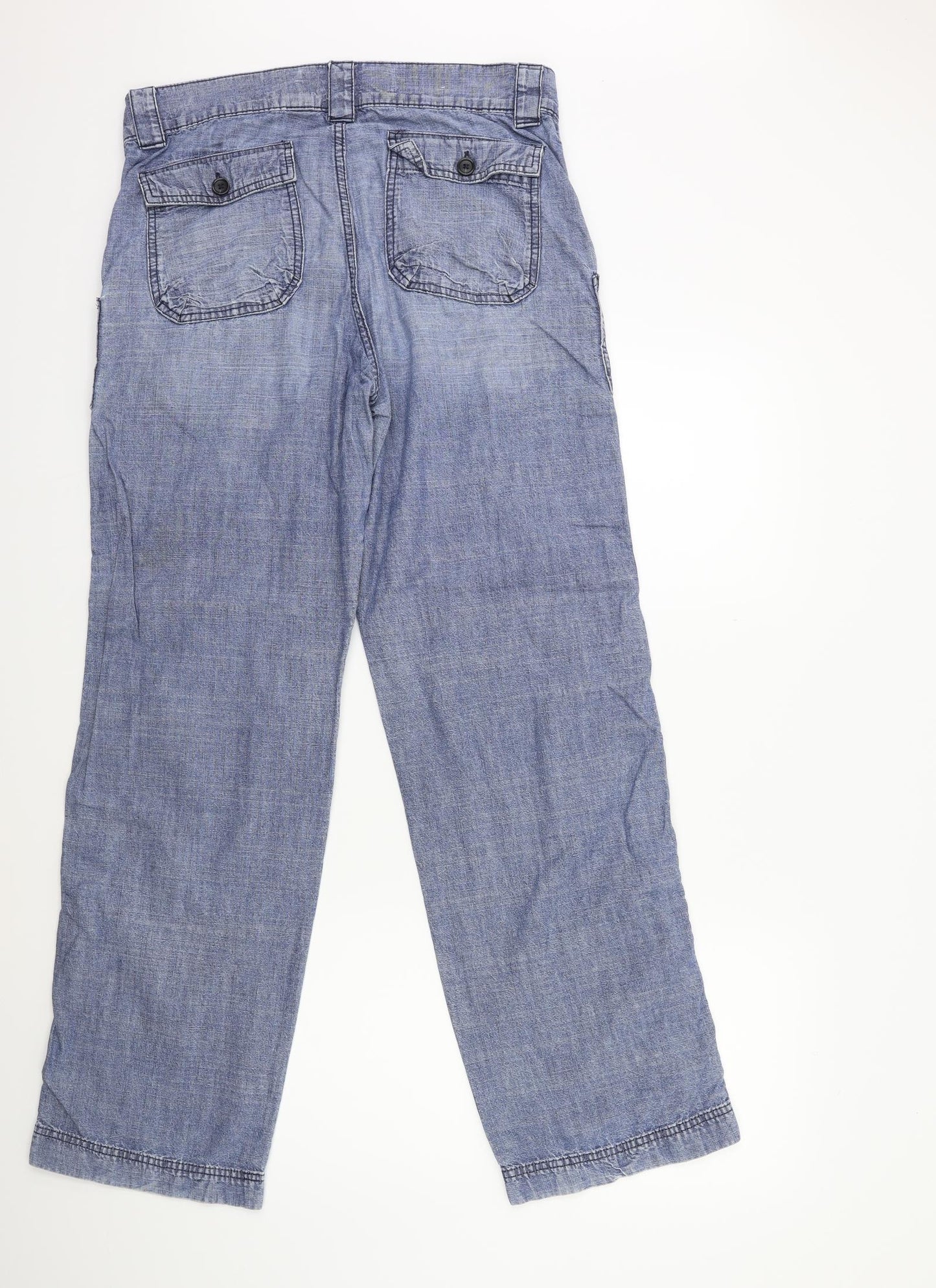 Gap Womens Blue  Denim Straight Jeans Size 12 L31 in