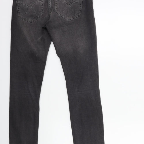 Topshop Womens Grey  Denim Skinny Jeans Size 25 in L30 in