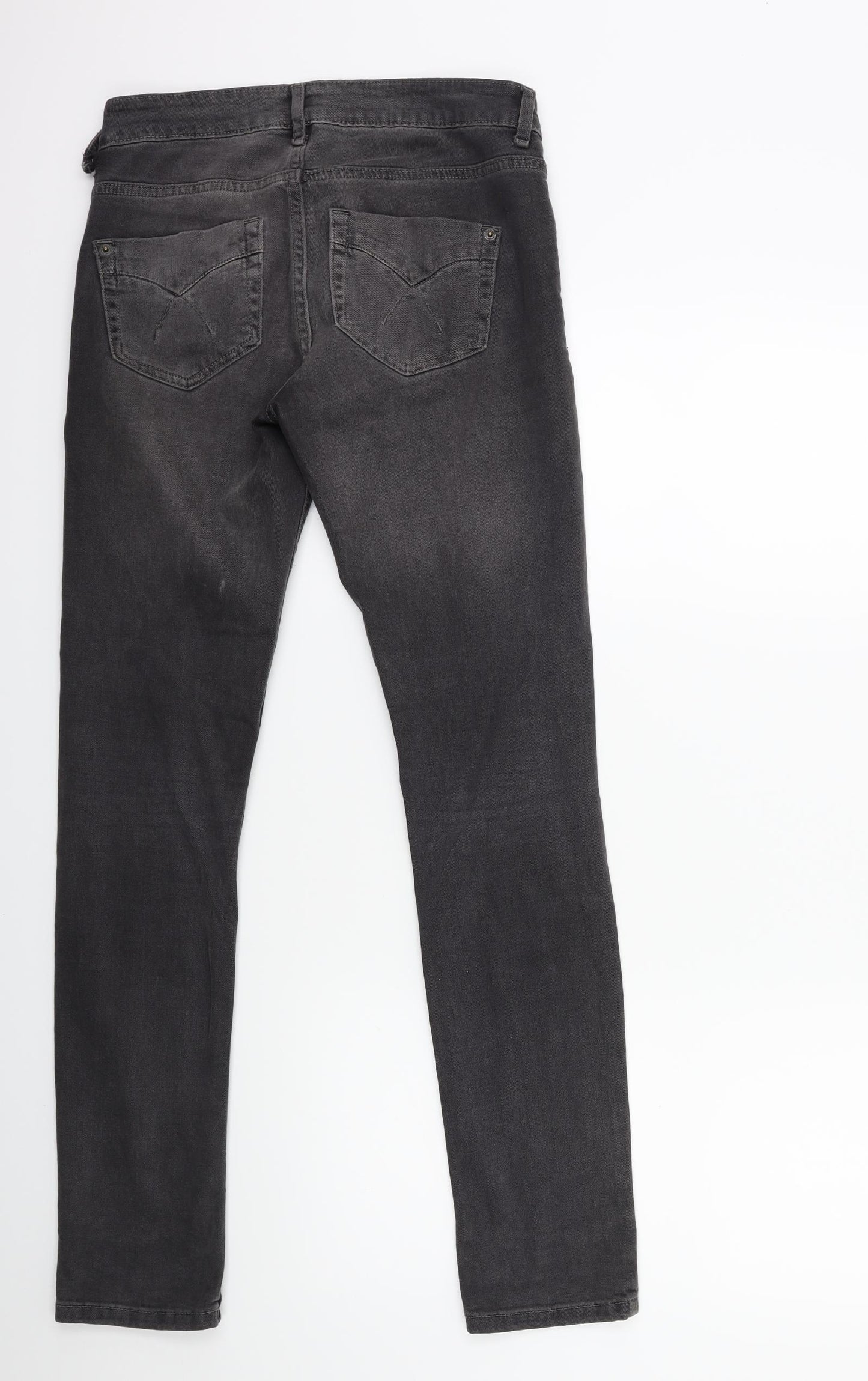 Topshop Womens Grey  Denim Skinny Jeans Size 25 in L30 in