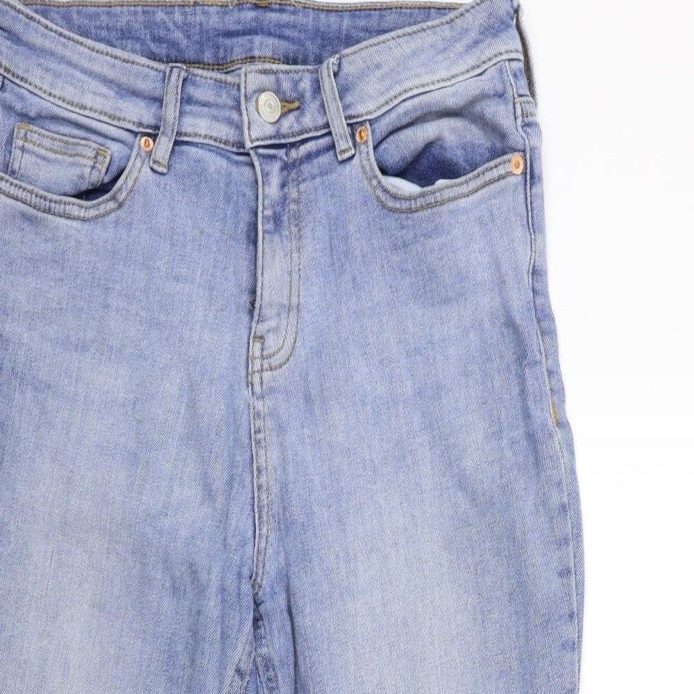 Preworn Womens Blue  Denim Cropped Jeans Size 28 in L20 in