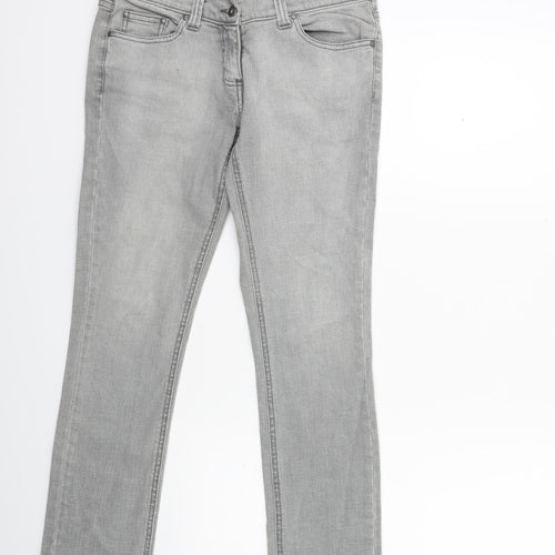 Preworn Womens Grey  Denim Skinny Jeans Size 28 in L28 in