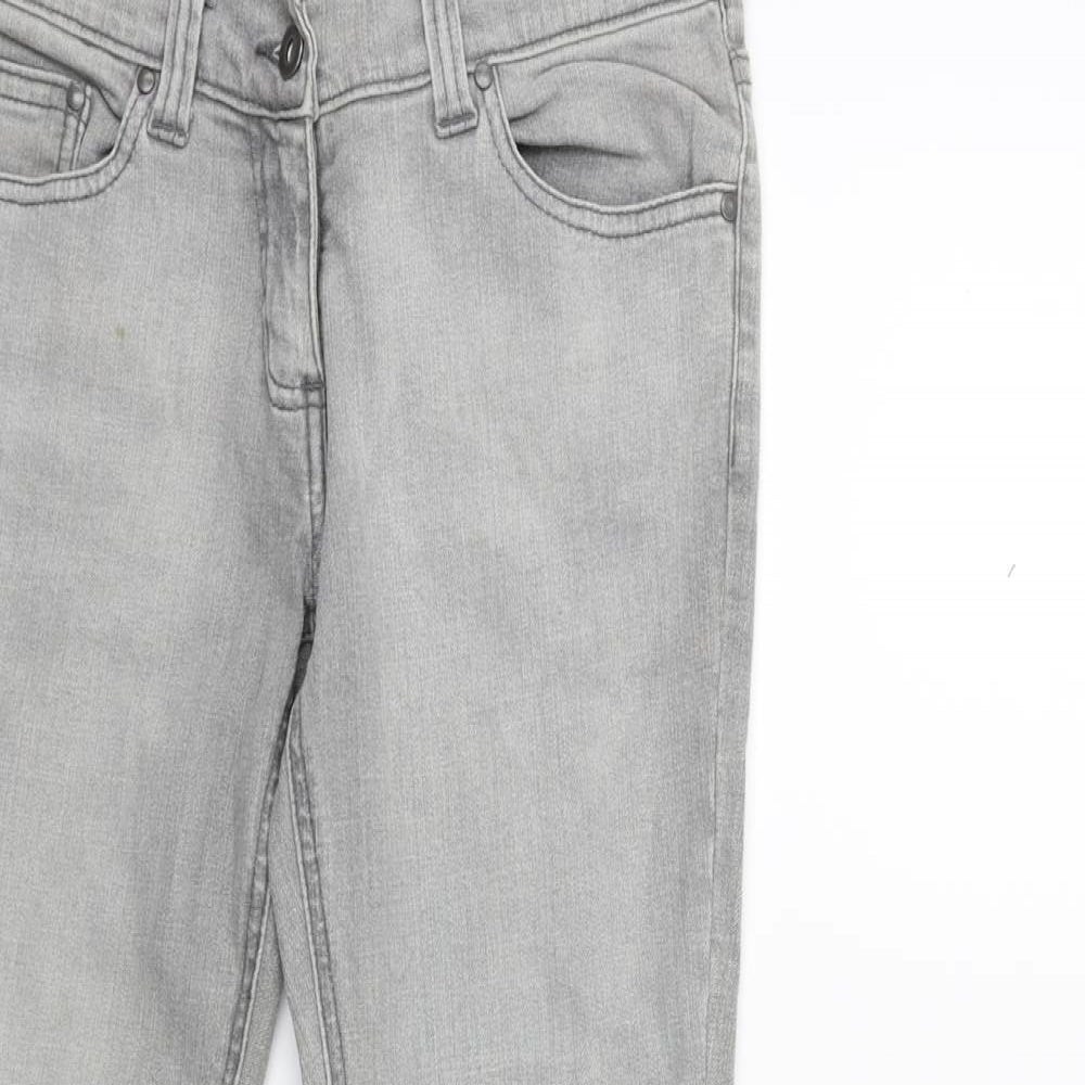 Preworn Womens Grey  Denim Skinny Jeans Size 28 in L28 in