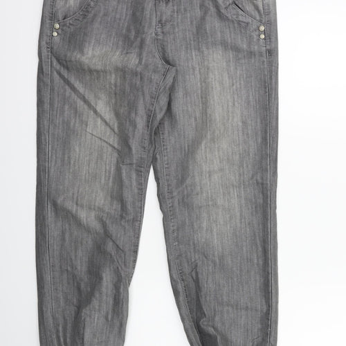 Denim & Co. Womens Grey  Denim Jegging Jeans Size 10 L28 in