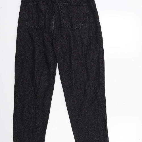 SheIn Womens Black  Denim Mom Jeans Size M L27 in