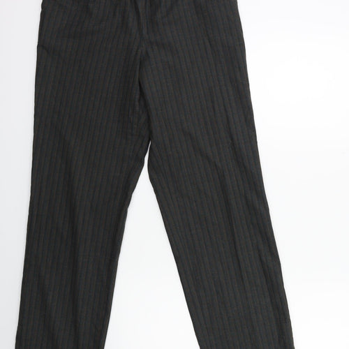 Stark Mens Grey Striped  Trousers  Size 30 in L29 in