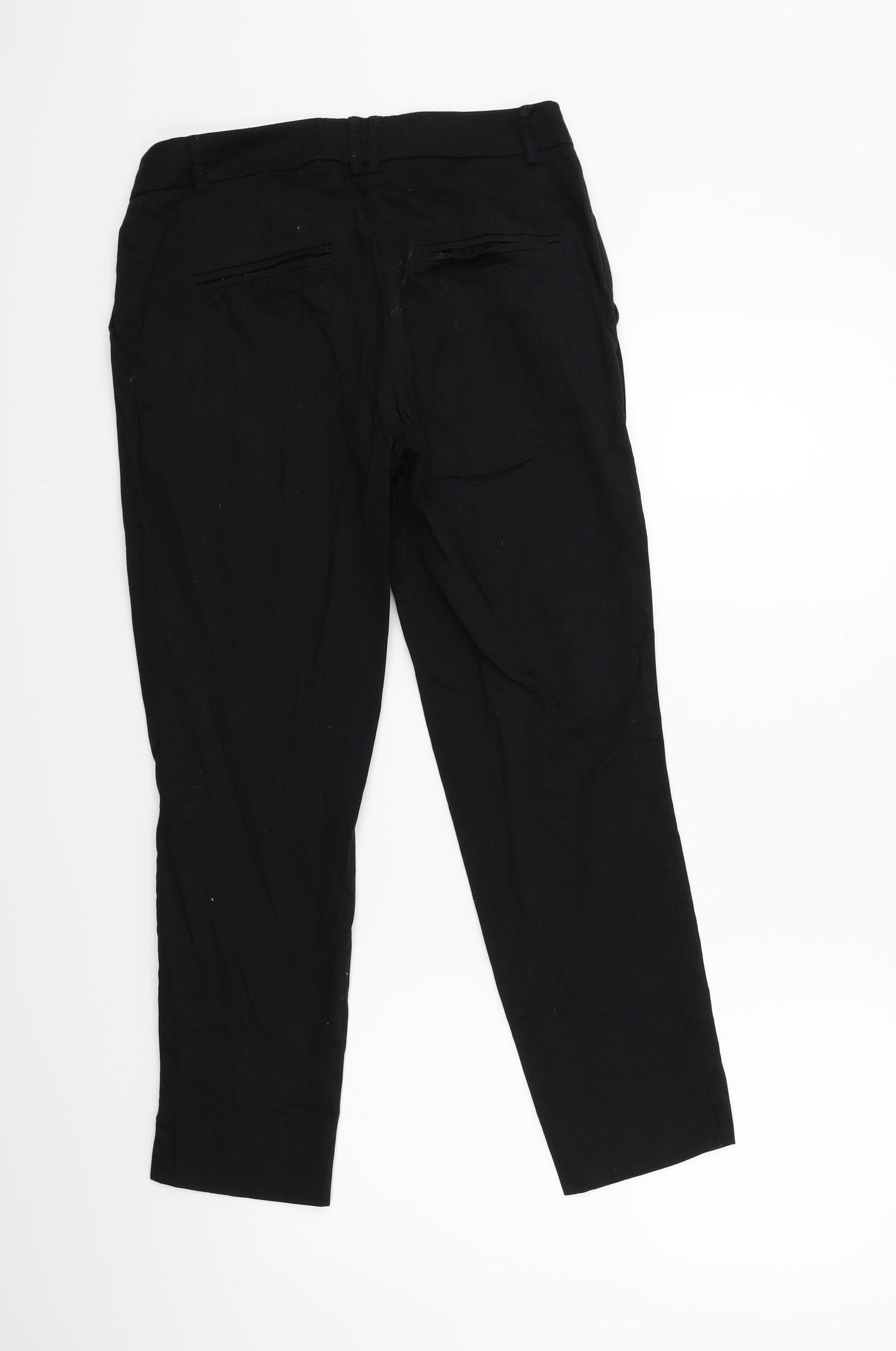 H&M Womens Black   Trousers  Size 8 L26 in