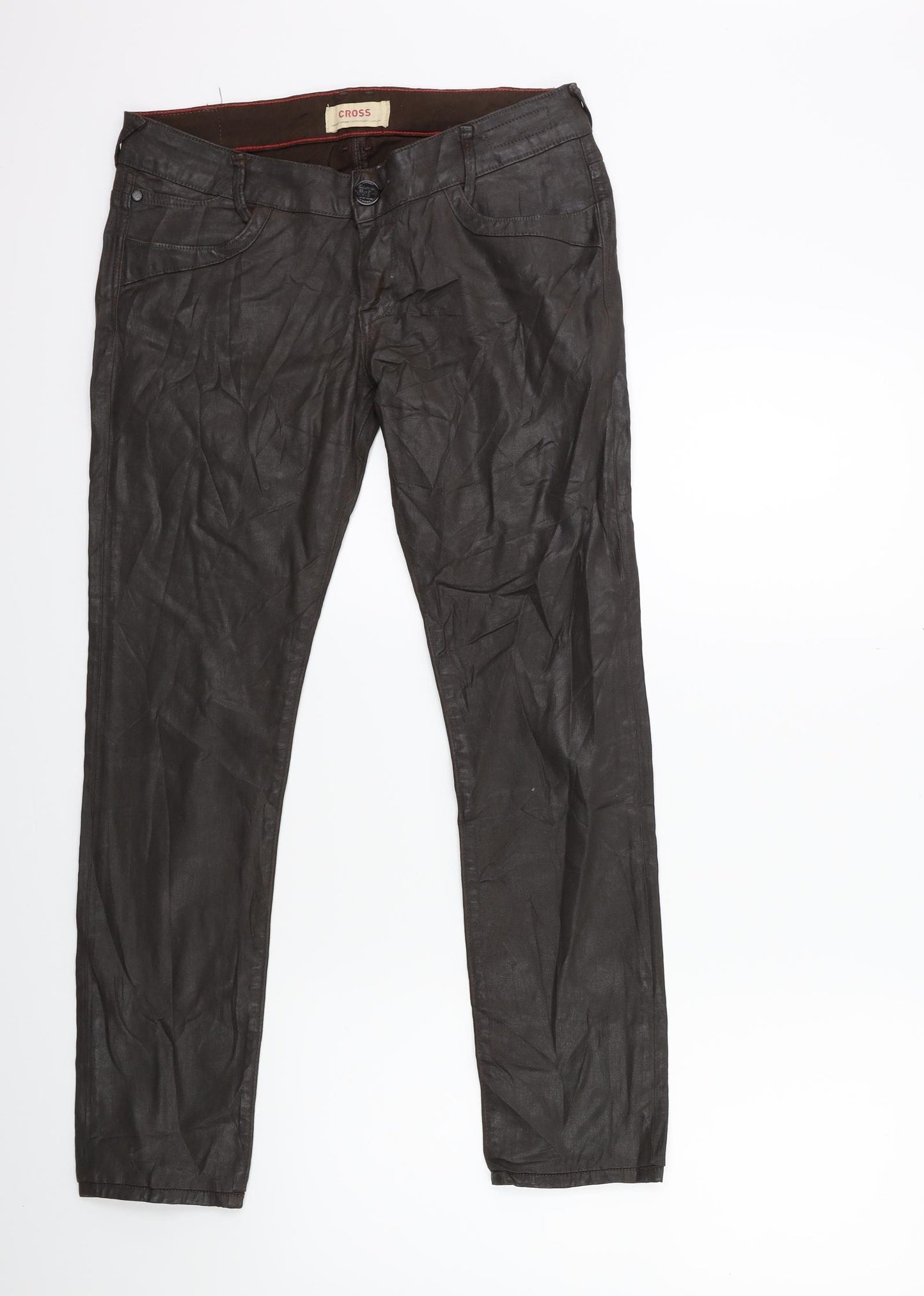 Preworn Womens Brown   Trousers  Size 10 L28 in