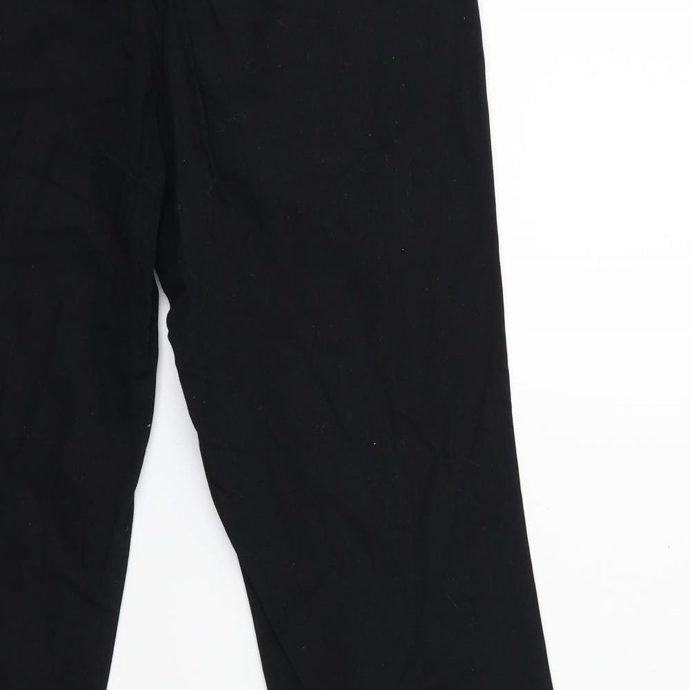 Wallis Womens Black  Denim Cropped Jeans Size 12 L23 in